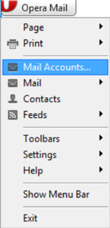 Setup ICA.NET email account on your Opera Mail Step 5
